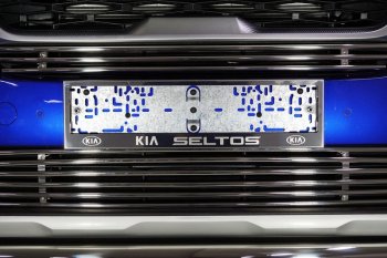 Рамка гос. номера ТСС Тюнинг KIA Seltos (2019-2025) (нержавейка)