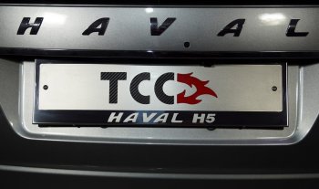 Рамка гос. номера ТСС Тюнинг Haval H5 (2020-2023) рестайлинг (нержавейка)