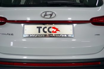 Рамка гос. номера ТСС Тюнинг Hyundai Santa Fe  TM (2020-2022) рестайлинг (нержавейка)
