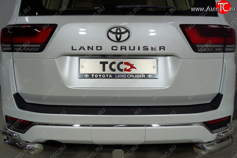 1 000 000 р. Рамка гос. номера ТСС Тюнинг  Toyota Land Cruiser  J300 (2021-2025) дорестайлинг (нержавейка)  с доставкой в г. Кемерово