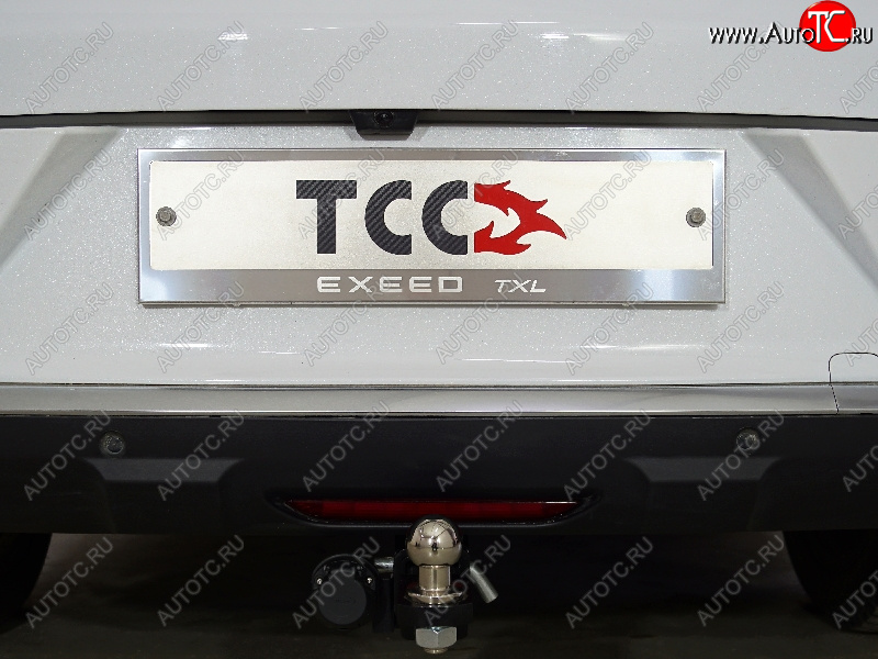 4 999 р. Рамка гос. номера (комплект)(1.6L Turbo 4WD) ТСС Тюнинг EXEED TXL 1-ый рестайлинг (2021-2025) (нанесенная надпись EXEED)  с доставкой в г. Кемерово