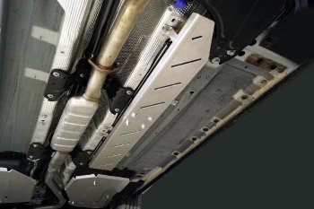 Защита топливной магистрали (2.0L 4WD)(комплект) ТСС Тюнинг Geely Monjaro (2022-2025) (алюминий 4 мм)