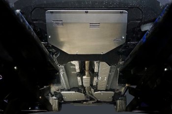 Защиты комплект (картер и кпп, топливопровода, бака) ТСС Тюнинг Geely Monjaro (2022-2025) (алюминий 4 мм)