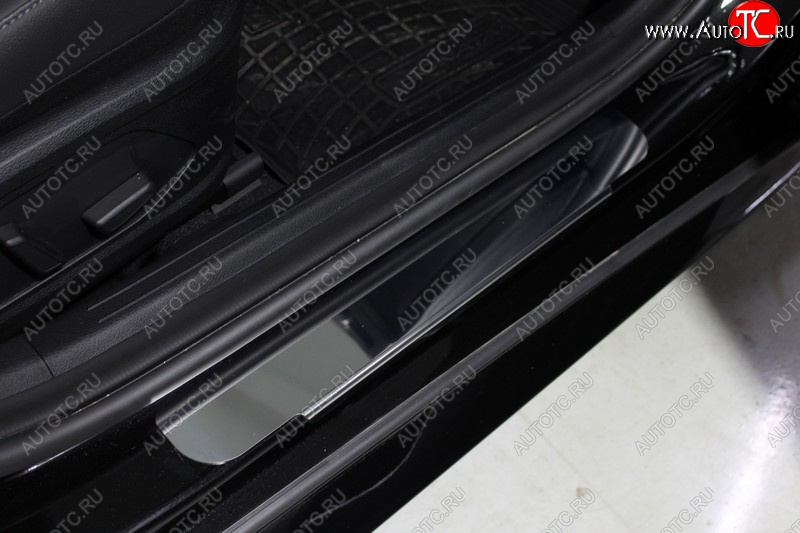 1 000 000 р. Накладки на порогжки салона ТСС Тюнинг  Hyundai Sonata  DN8 (2019-2022) (Лист зеркальный)  с доставкой в г. Кемерово