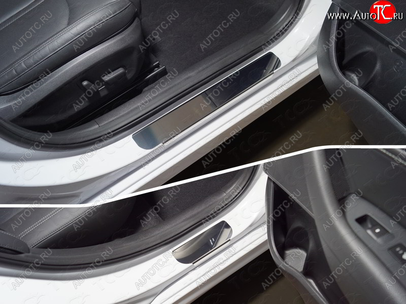 1 000 000 р. Накладки на порожки салона  Hyundai Sonata ( LF,  DN8) (2017-2022) рестайлинг (Лист зеркальный)  с доставкой в г. Кемерово