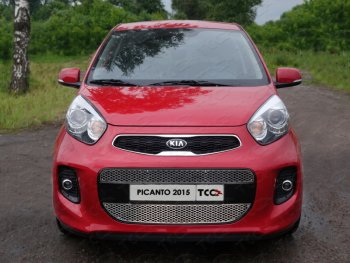  ТСС Тюнинг KIAPicanto II 2011-2017 - Решетка радиатора средняя (лист)  kiapic1501