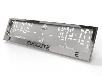Рамка гос. номера ТСС Тюнинг Evolute i-Joy (2022-2025) джип (нержавейка)