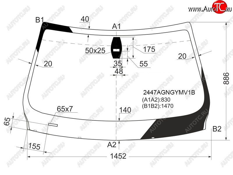 6 649 р. Стекло лобовое (Датчик дождя) BMW 3-Series 05-14  M3 06-13 FUYAO 2447AGNGYMV1B  с доставкой в г. Кемерово