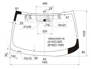 8 399 р. Стекло лобовое (Датчик дождя) Mitsubishi ASX 10-16  Citroen C4 Aircross 12-16  Peugeot 4008 12-15 FUYAO 5689AGNMV1B  с доставкой в г. Кемерово. Увеличить фотографию 1