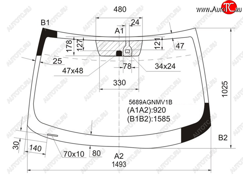 8 399 р. Стекло лобовое (Датчик дождя) Mitsubishi ASX 10-16  Citroen C4 Aircross 12-16  Peugeot 4008 12-15 FUYAO 5689AGNMV1B  с доставкой в г. Кемерово