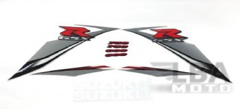 Комплект наклеек на пластик для мотоцикла Suzuki GSX-R600750 08-10 Сине-Белый 4  пм-00017741