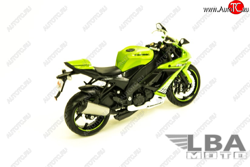 1 599 р. Модель мотоцикла Kawasaki Ninja ZX-10R Зеленого цвета масштаб 112  пм-00002213  с доставкой в г. Кемерово