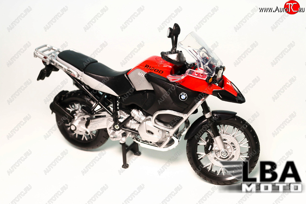 1 599 р. Модель мотоцикла BMW R1200GS Красно-Черного цвета масштаб 112  пм-00002215  с доставкой в г. Кемерово