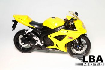 Модель мотоцикла Suzuki GSX-R600 06-07 Желтого цвета масштаб 112  пм-00002218