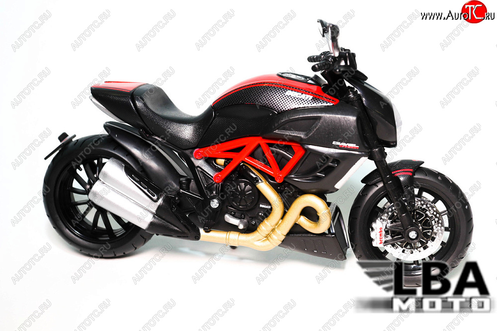 1 599 р. Модель мотоцикла Ducati Diavel Красно-Черного цвета масштаб 112  пм-00002223  с доставкой в г. Кемерово