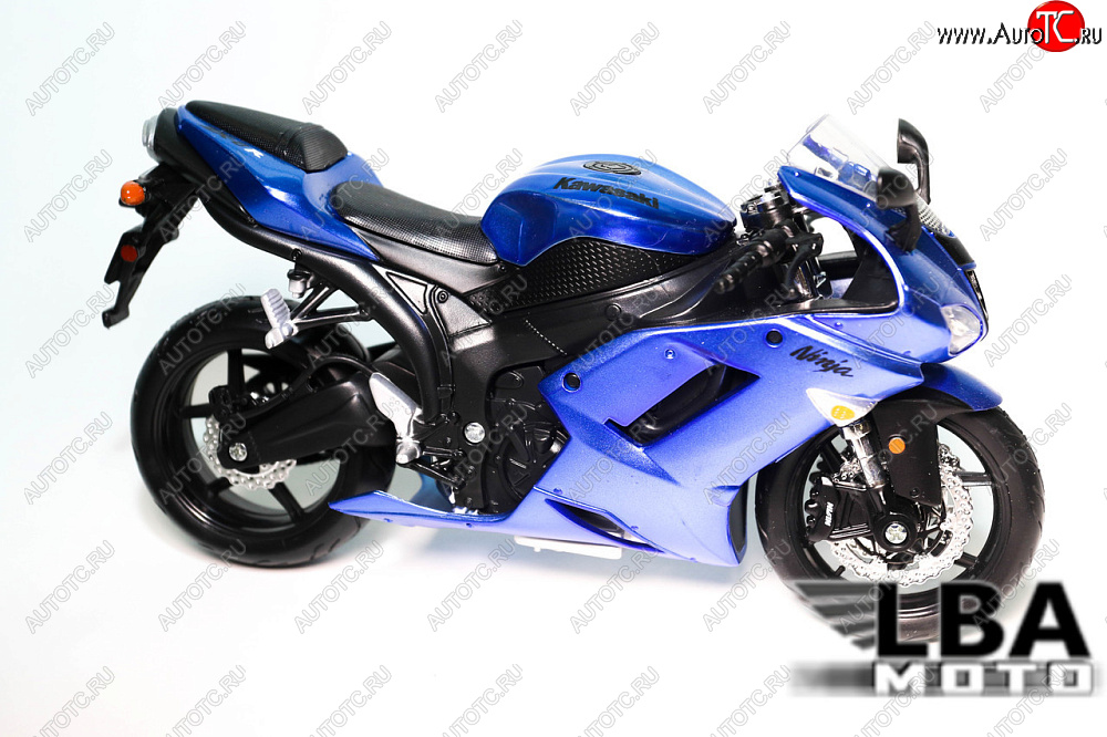 1 599 р. Модель мотоцикла Kawasaki Ninja ZX-6R Синего цвета масштаб 112  пм-00002228  с доставкой в г. Кемерово