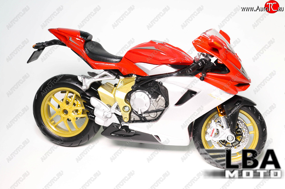 1 599 р. Модель мотоцикла MV Agusta F3 Красного цвета масштаб 112  пм-00002231  с доставкой в г. Кемерово