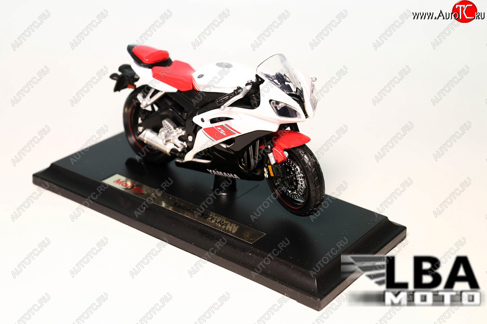 1 299 р. Модель мотоцикла Yamaha YZF-R6 Бело-Красного цвета масштаб 118  пм-00002246  с доставкой в г. Кемерово