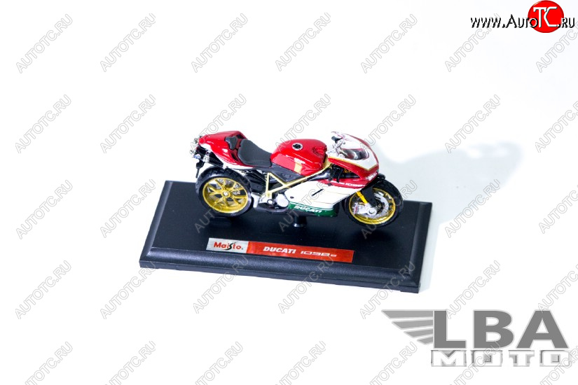 1 299 р. Модель мотоцикла Ducati 1098S Красный Триколор масштаб 118  пм-00002248  с доставкой в г. Кемерово