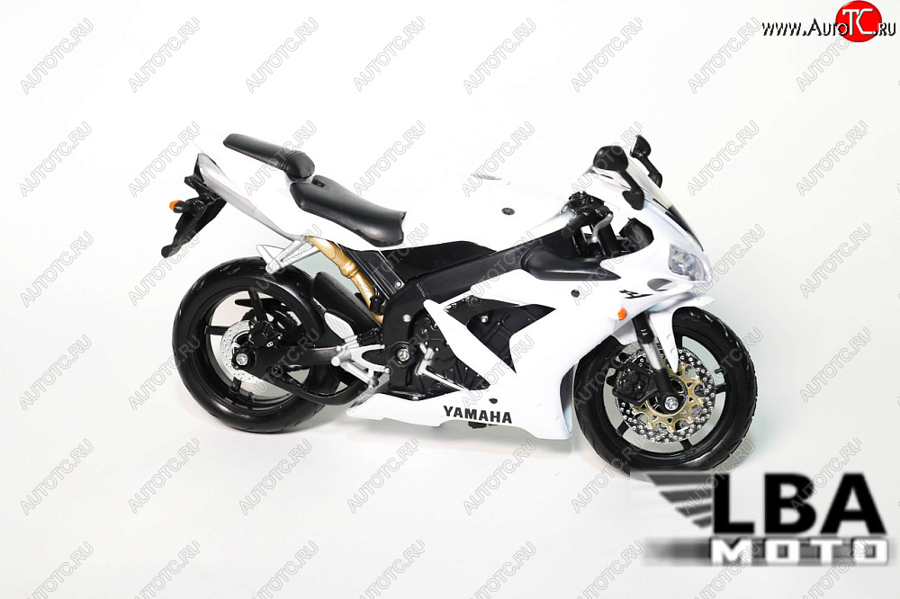1 599 р. Модель мотоцикла Yamaha YZF-R1 04-06 Белого цвета масштаб 112  лб-00000320  с доставкой в г. Кемерово