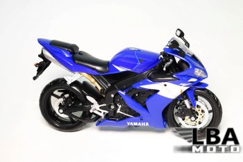 Модель мотоцикла Yamaha YZF-R1 04-06 Синего цвета масштаб 112  лб-00000321