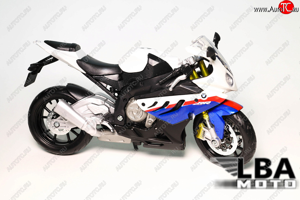 1 599 р. Модель мотоцикла BMW S1000RR Бело-Синего цвета масштаб 112  лб-00000329  с доставкой в г. Кемерово