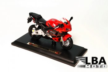 Модель мотоцикла Honda CBR600RR 03-04 Красно-Черного цвета масштаб 118  лб-00000332