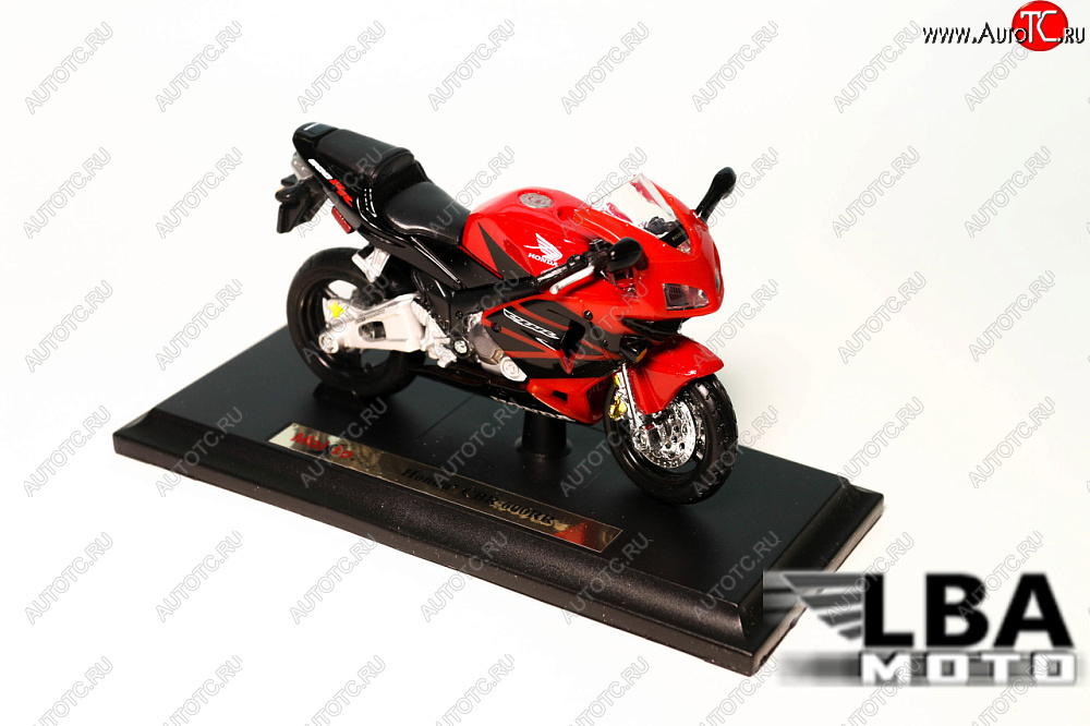 1 299 р. Модель мотоцикла Honda CBR600RR 03-04 Красно-Черного цвета масштаб 118  лб-00000332  с доставкой в г. Кемерово