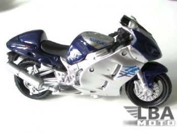 Модель мотоцикла Suzuki GSX-R1300 Синего цвета масштаб 112  пм-00002483