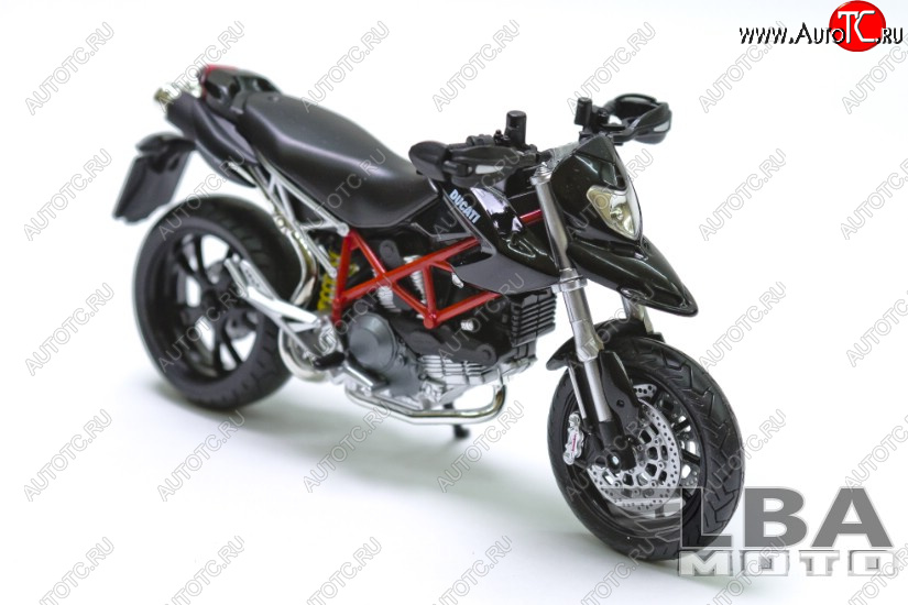 1 599 р. Модель мотоцикла Ducati Hypermotard 10 Черного цвета масштаб 112  пм-00000859  с доставкой в г. Кемерово