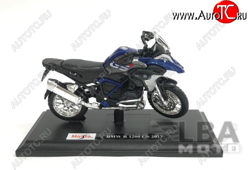 1 599 р. Модель мотоцикла BMW R1200GS Сине-Черного цвета масштаб 118  пм-00016573  с доставкой в г. Кемерово