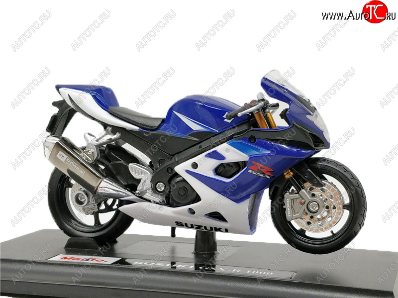1 299 р. Модель мотоцикла Suzuki GSX-R1000 05-06 Сине-Белый масштаб 118  пм-00018358  с доставкой в г. Кемерово