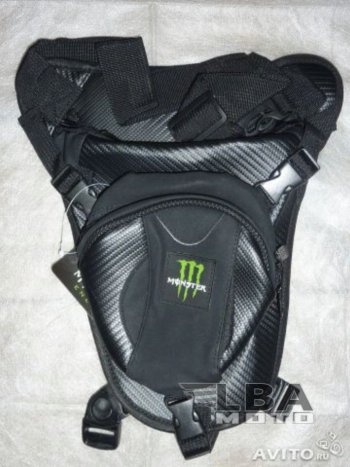 Сумка набедренная 2-х секционная Hip Bag Carbon 5 Monster  пм-00004352