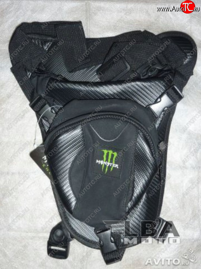 2 899 р. Сумка набедренная 2-х секционная Hip Bag Carbon 5 Monster  пм-00004352  с доставкой в г. Кемерово