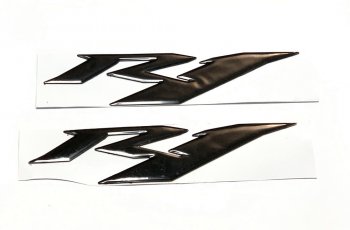 Наклейка на боковой пластик логотип YZF-R1 Чёрный  пм-00017007