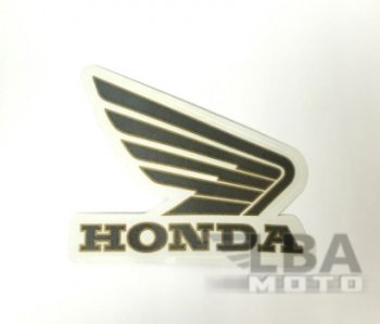 Наклейка на бак Honda черно-золотая  пм-00017008