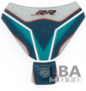 1 549 р. Наклейка на бак для мотоцикла BMW S1000RR Бело-Сине-Голубая Широкая  пм-00017084  с доставкой в г. Кемерово. Увеличить фотографию 2