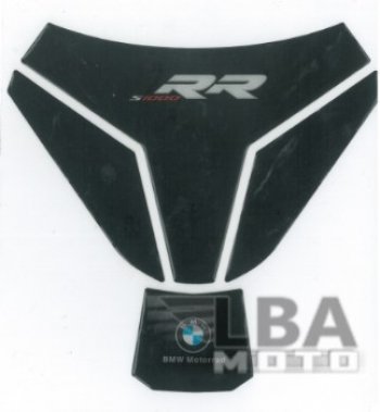 Наклейка на бак для мотоцикла BMW S1000RR Черная Широкая  пм-00017085
