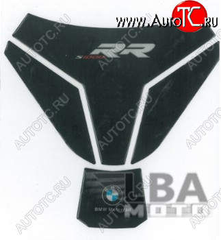 1 549 р. Наклейка на бак для мотоцикла BMW S1000RR Черная Широкая  пм-00017085  с доставкой в г. Кемерово