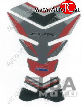 1 439 р. Наклейка на бак для мотоцикла Honda CBR HRC Серо-Красная  пм-00017090  с доставкой в г. Кемерово