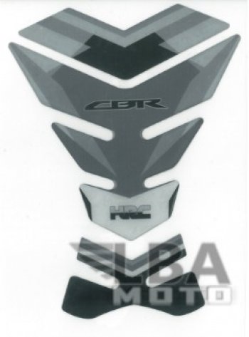 Наклейка на бак для мотоцикла Honda CBR HRC Серая  пм-00017091