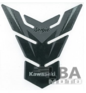 Наклейка на бак для мотоцикла Kawasaki Ninja Серо-Черная  пм-00017093