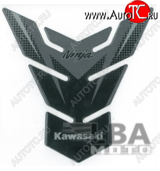 1 549 р. Наклейка на бак для мотоцикла Kawasaki Ninja Серо-Черная  пм-00017093  с доставкой в г. Кемерово