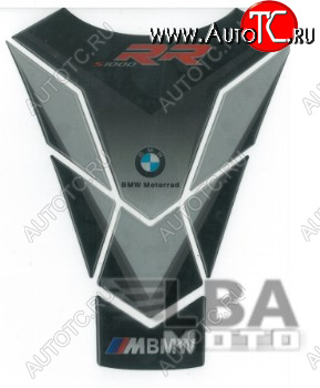1 549 р. Наклейка на бак для мотоцикла BMW S1000RR Серо-Черная  пм-00017100  с доставкой в г. Кемерово