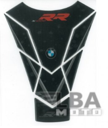 Наклейка на бак для мотоцикла BMW S1000RR Черно-Красная  пм-00017101