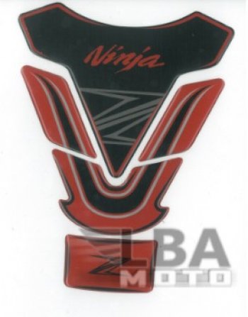 Наклейка на бак для мотоцикла Kawasaki Ninja Z Красно-Черная  пм-00017119