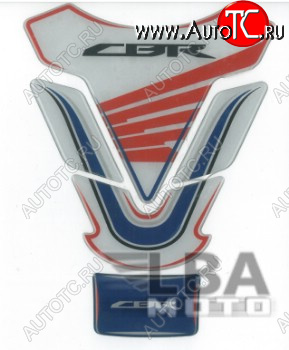 1 549 р. Наклейка на бак для мотоцикла Honda CBR 2 Бело-Сине-Красная  пм-00017123  с доставкой в г. Кемерово