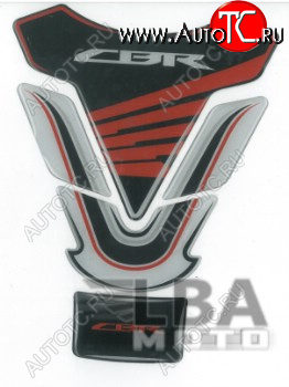 1 549 р. Наклейка на бак для мотоцикла Honda CBR 2 Черно-Бело-Красная  пм-00017124  с доставкой в г. Кемерово