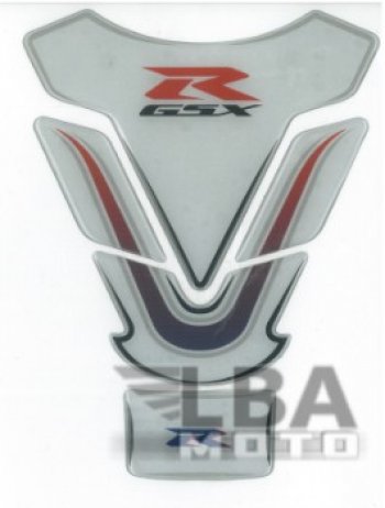 1 549 р. Наклейка на бак для мотоцикла Suzuki GSX-R Бело-Сине-Красная  пм-00017126  с доставкой в г. Кемерово. Увеличить фотографию 2