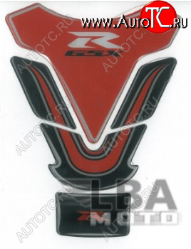 1 549 р. Наклейка на бак для мотоцикла Suzuki GSX-R Красно-Черная  пм-00017127  с доставкой в г. Кемерово